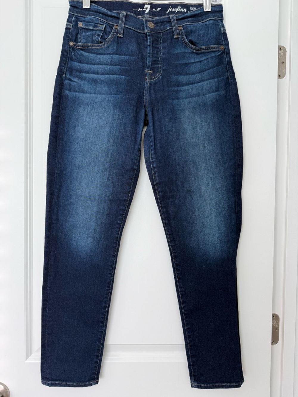 7 For All Mankind Indigo Wash Boyfriend Jeans